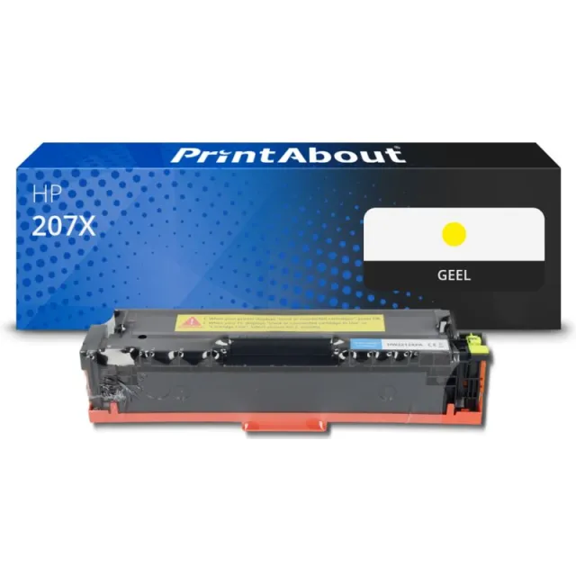 PrintAbout huismerk Toner 207X (W2212X) Geel Hoge capaciteit Geschikt voor HP