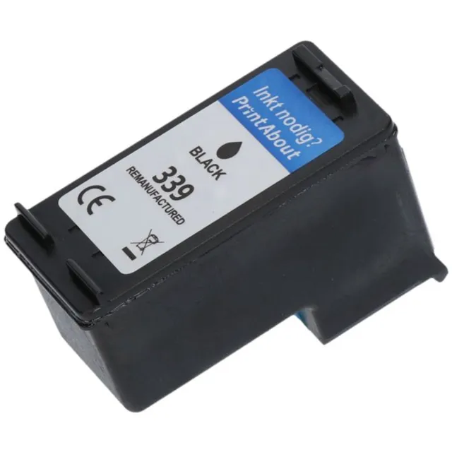 PrintAbout huismerk Inktcartridge 339 (C8767EE) Zwart geschikt voor HP