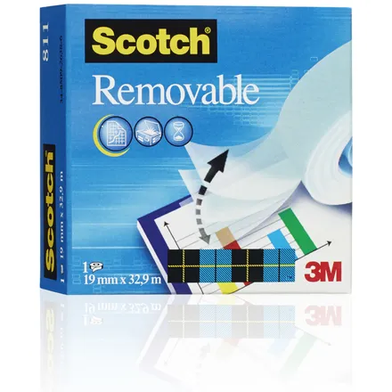 Scotch Plakband Scotch Magic 811 19mmx33m onzichtbaar verwijderbaar mat