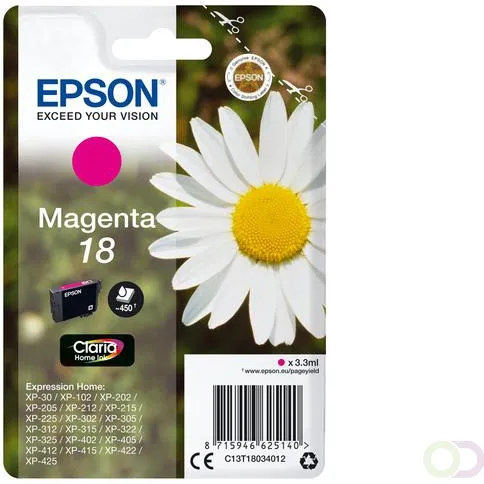 Epson Daisy Claria Home Ink-reeks (C13T18034022)