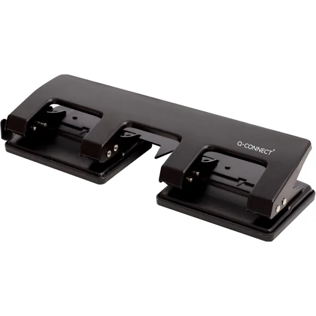 Q-CONNECT 4-gaatsperforator, tot 25 blad, zwart