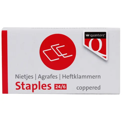 Quantore Nieten Quantore 24/6 verkoperd 1000 stuks