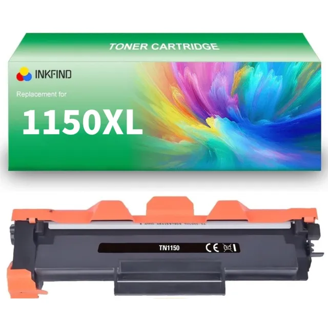 INKFIND TN-1150 XL Zwart tonercartridge (4000 pagina's) compatibel met Brother TN1150 TN-1150 Zwart geschikt voor Brother HL-L1240W/HL-L1242W/HL-1242WXL/DCP-L1640W/DCP-1642W/DCP-L16642WXL/DCP-1660W - 1-pack Zwart (extra hoge capaciteit) XL Zwart x1