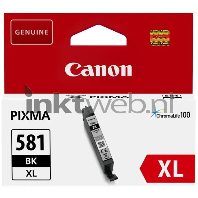 Canon CLI-581XL zwart (Origineel Hoge Capaciteit)