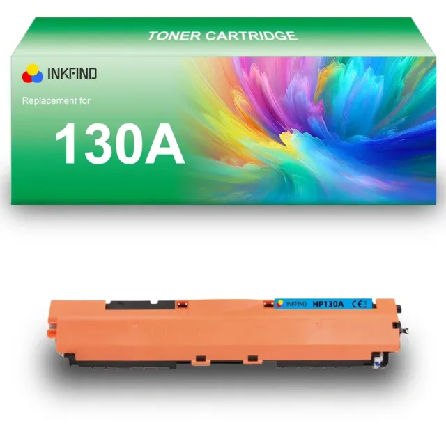 INKFIND 130A (CF351A) Cyaan tonercartridge compatibel met HP 130A (CF351A) tonercartridge Cyaan - 1-pack Cyaan Cyaan x 1