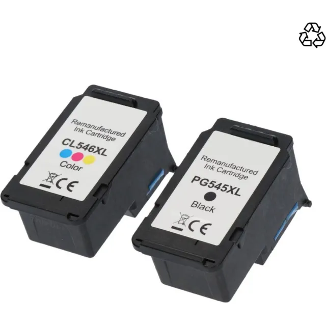 InktDL Huismerk geschikt voor Canon PG-545/CL-546 XL Inktcartridges - MG2550 - MG2950 - MX495 - TS3150 - TS3300 - TS3350 - TS3450 Multipack 2 Cartridges