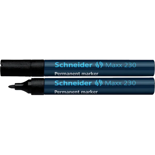 Permanent marker Schneider Maxx 230 rond 1-3mm zwart