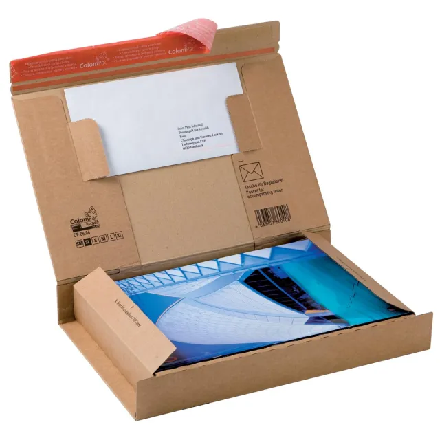 Colompac verzenddoos voor tablets tot 10 inch CP066, ft 30 x 21,2 x 4,3 cm, bruin