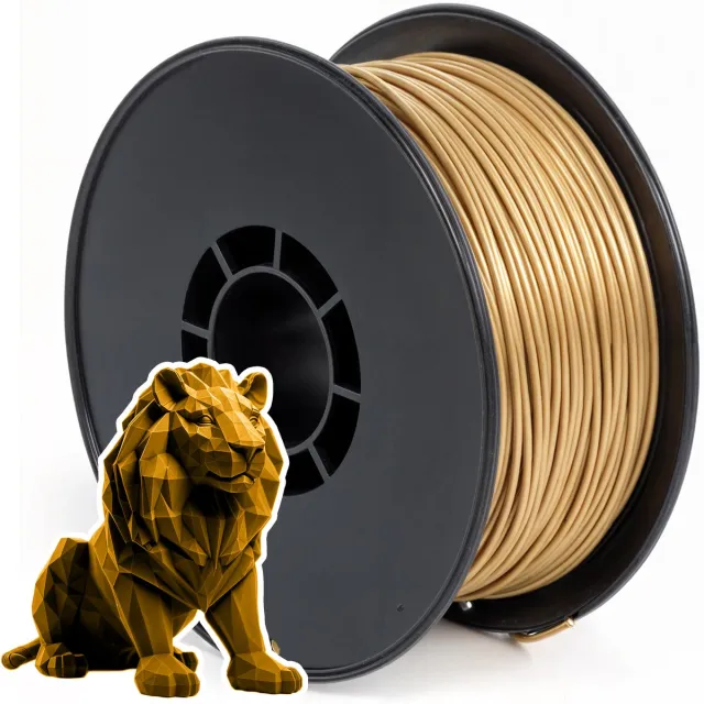 3D&print PLA Filament 1,75mm - 3d Pen Vullingen Filiament Starterskit - Speelgoed - Goud - 250 Gram Goud PLA Filament 1,75mm