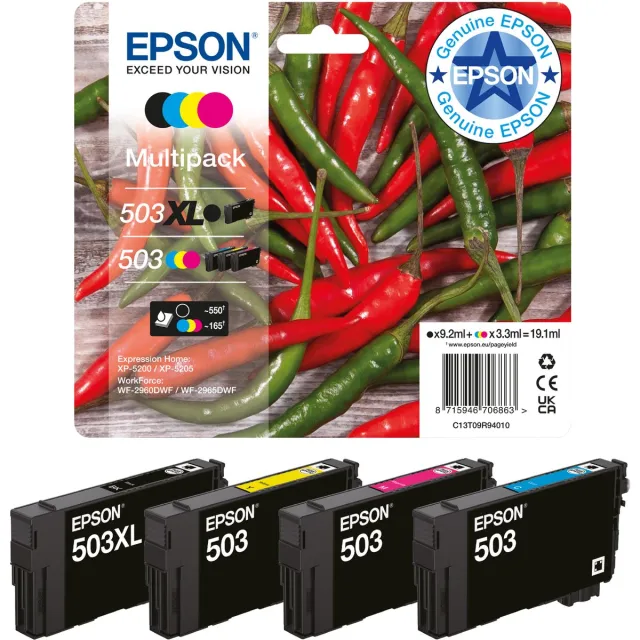 Epson Inktcartridge T09Q2, 503 Origineel Blauw C13T09Q24010