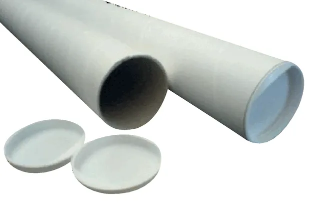 Cleverpack Verzendkoker CleverPack A2 450x50x1.5 met doppen wit pak à 20 stuks