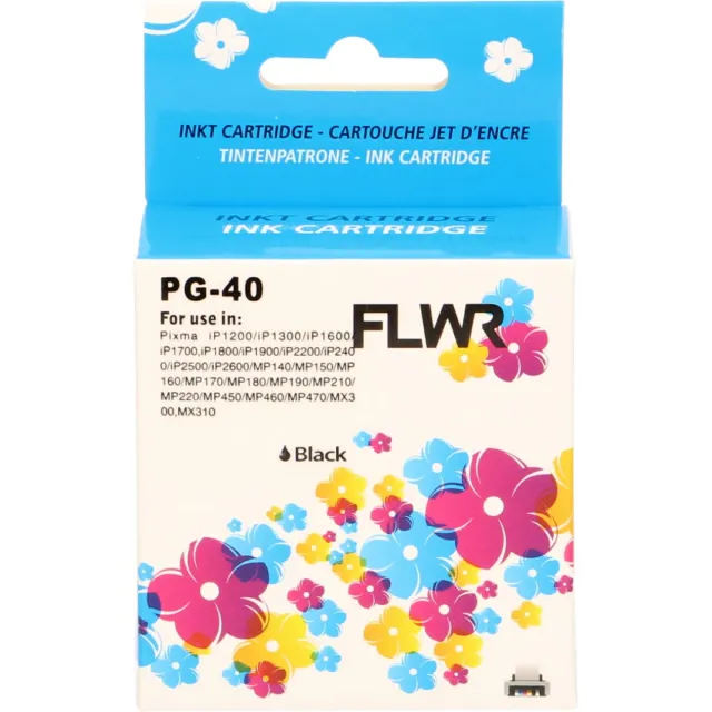 Canon FLWR - Cartridges / Canon PG-40 / zwart / Geschikt voor Canon