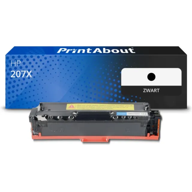 PrintAbout huismerk Toner 207X (W2210X) Zwart Hoge capaciteit Geschikt voor HP