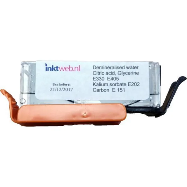 FLWR Inktcartridge / Eetbaar CLI-571BK / Zwart - Geschikt voor Canon