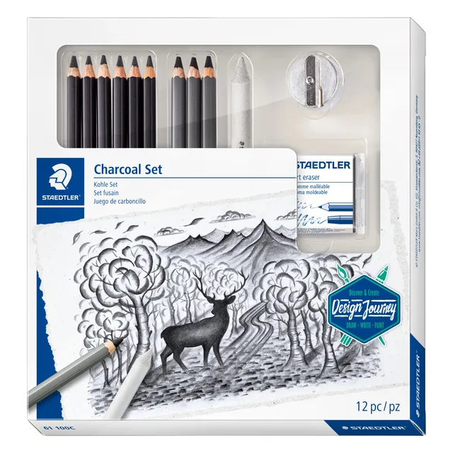 Staedtler Houtskoolpotloodset Staedtler Design Journey 12-delig