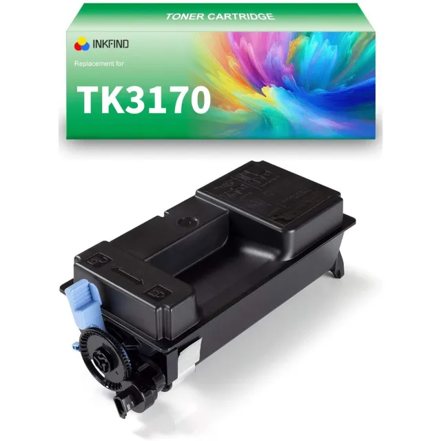 INKFIND TK3170 Zwart tonercartridge van 1 stuk compatibel met Kyocera TK3170 TK-3170 voor Kyocera ECOSYS P3050dn / ECOSYS P3055dn / ECOSYS P3060dn 1-pack BK Zwart x1