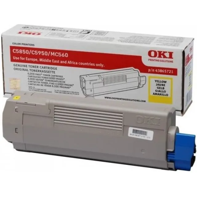 Oki 43865721 - Tonercartridge Geel