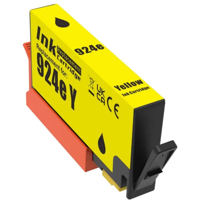 Inktkenners inktcartridge geschikt voor HP 924XL | 1x Geel geschikt voor HP 924 EvoMore - 924E - HP OfficeJet Pro 8120 - 8122 - 8123 - 8125 - 8128 - 8130 - 8132 - 8133 - 8134 - 8135