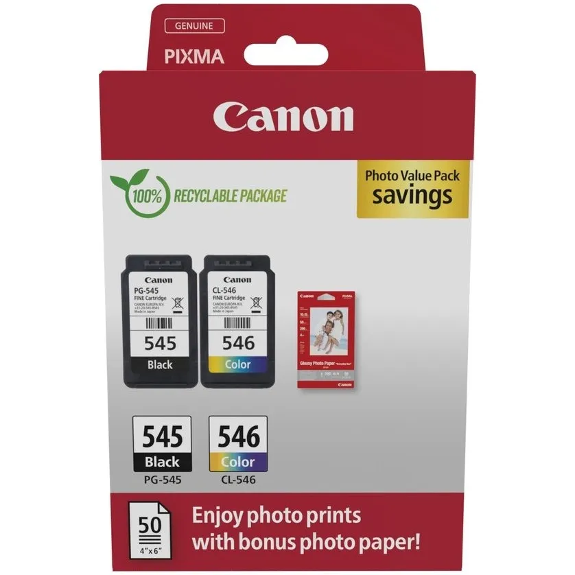 Canon PG-545 CL-546 inktcartridges multipack zwart, foto 2