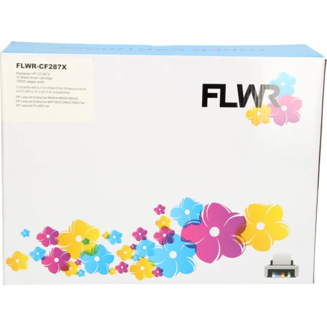 FLWR Toner / 87a / Zwart- Geschikt voor HP