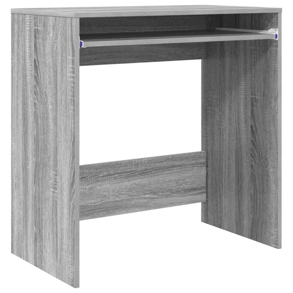 vidaXL Bureau Grijs Sonoma 77,5 x 43 x 79 cm Bewerkt hout, foto 3