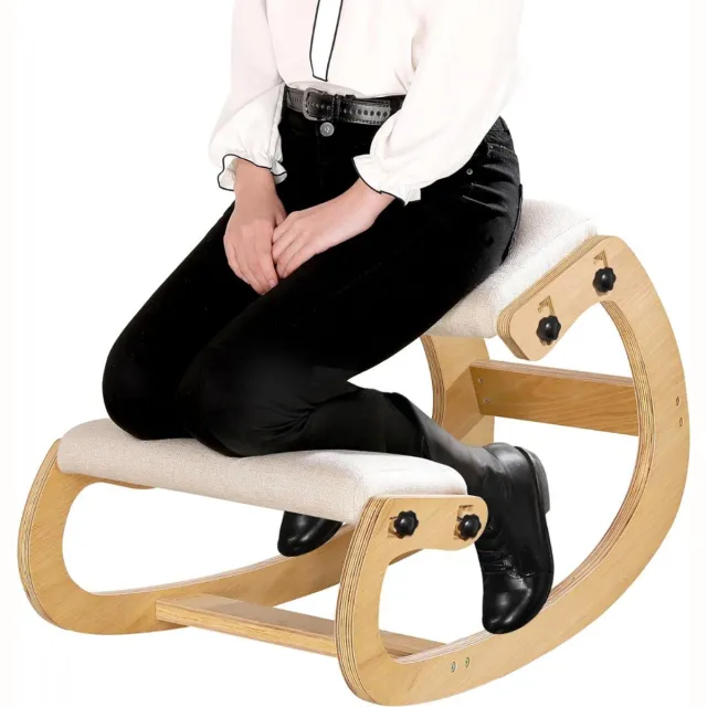 Thuys Ergonomische Kniestoel – Verstelbare Werkstoel Beige