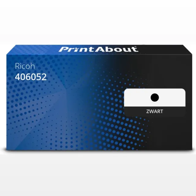 PrintAbout Huismerk Ricoh 406052 (406094) Toner Zwart