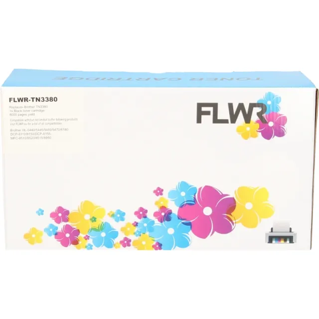 FLWR Brother TN-3380 zwart (Huismerk (compatible))