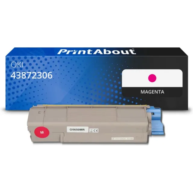 PrintAbout Huismerk OKI 43872306 Toner Magenta