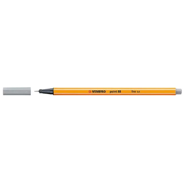 Stabilo point 88 fineliner, koud grijs