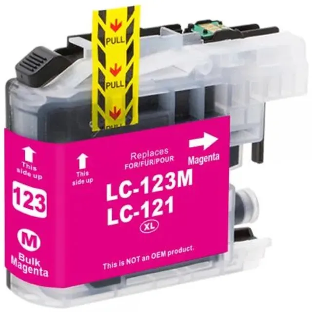 Inktkenners Inktcartridge 1x Magenta Geschikt voor Brother LC123 / LC-123XL DCP J132W J152W J172W J4110DW J552DW J752DW MFC J245 J4410DW J4510DW J4610DW J470DW J4710DW J650DW J6520DW J6720DW J6920DW J870DW