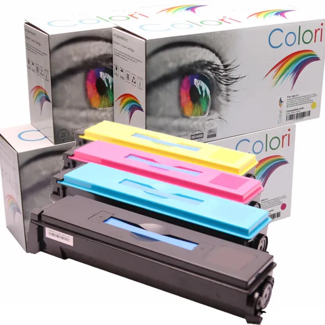 Colori Set 4x Colori huismerk toner geschikt voor Kyocera TK-550 voor FS-C5200DN FSC5200DN FS C5200DN TK550 TK-550K TK-550C TK-550M TK-550Y Set 4 kleuren