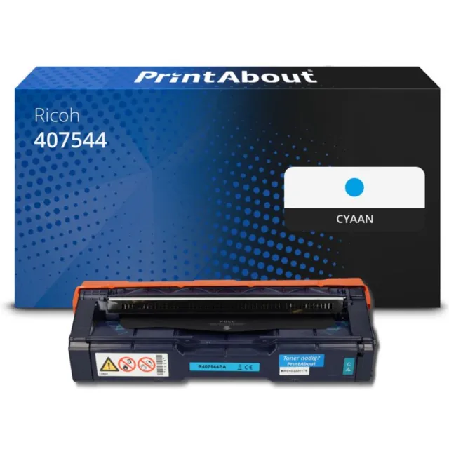 PrintAbout Huismerk Ricoh 407544 (SP C250E) Toner Cyaan Extra hoge capaciteit