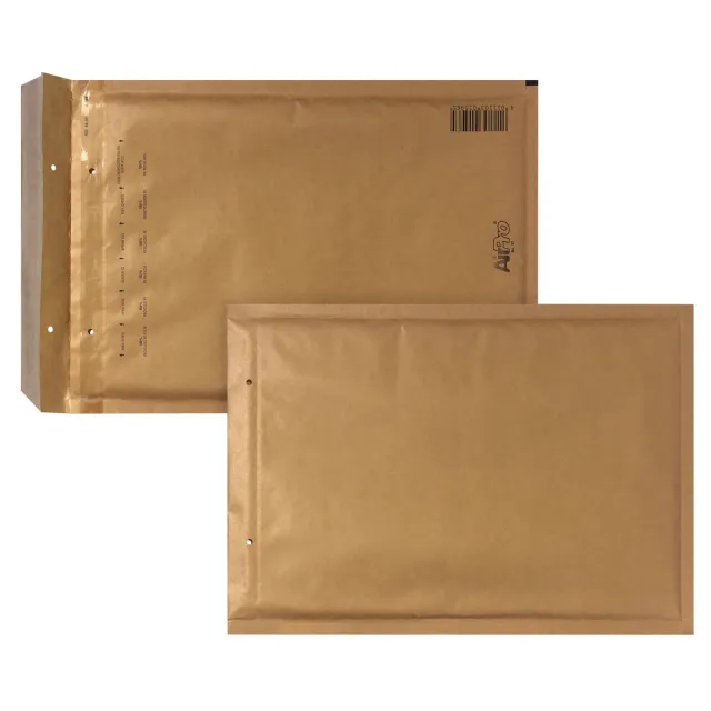 Airpro Bong AirPro luchtkussenenveloppen, ft 180 x 265 mm, met stripsluiting, doos van 100 stuks, bruin