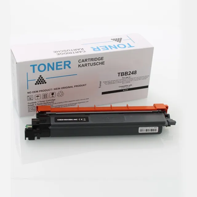 ABC huismerk Toner geschikt voor Brother TN248BK zwart DCP-L3515cdw DCP-L3520cdw DCP-L3520cdwe DCP-L3527cdw DCP-L3555cdw DCP-L3560cdw HL-L3215cw
