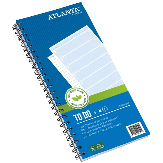Djois Things to do Djois Atlanta recycled papier Large 297x150mm 100vel 70gr blauw