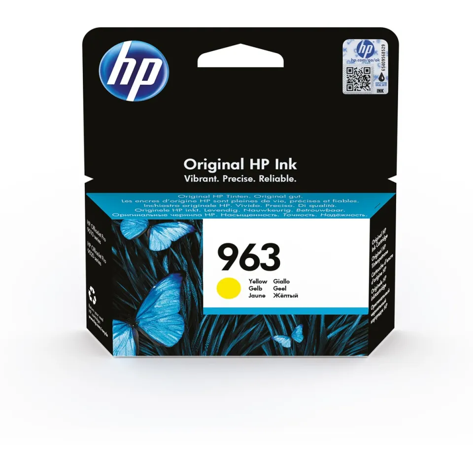 HP inktcartridge 963, 700 pagina's, OEM 3JA25AE, geel