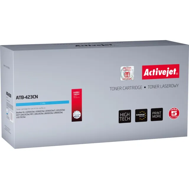 ActiveJet ATB-423YN toner voor brother printer; Broeder TN-423Y vervanging; Opperste; 4000 pagina's; geel. Blauw