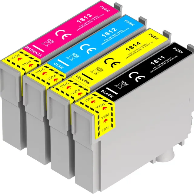 Boxstuff Inkt geschikt voor 18XL - Compatibel met Epson 18 XL - Inkt Cartridge 4-pack voor Epson Expression Home XP202 / XP205 / XP30 / XP302 / XP305 / XP402 / XP405 / XP412 / XP415 / XP315 - Pack Kleur en Zwart Multipack