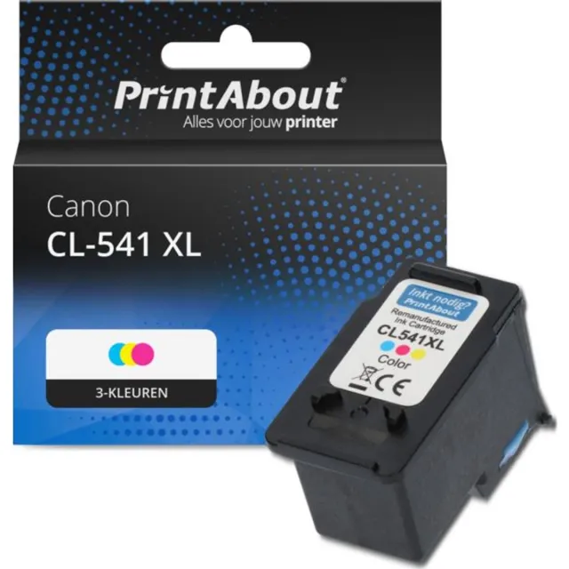 PrintAbout Huismerk Canon CL-541 XL Inktcartridge 3-kleuren Hoge capaciteit