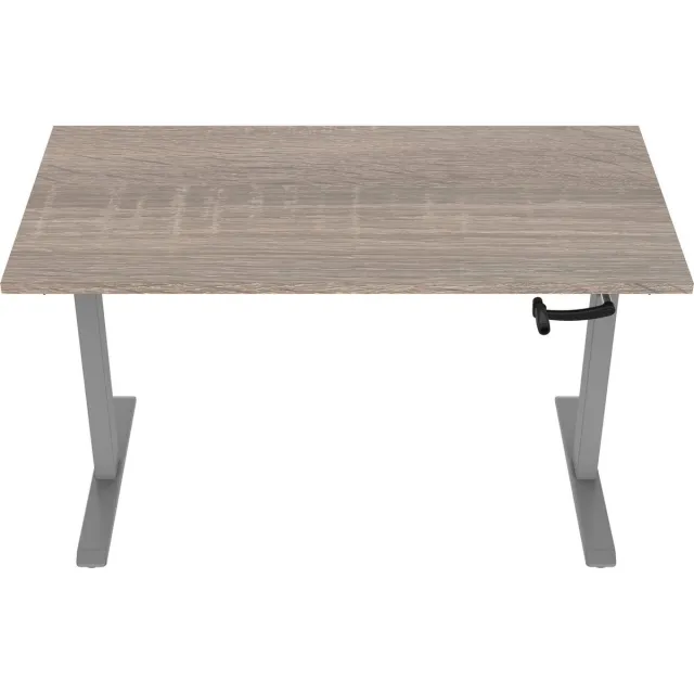 Game Hero Office Hero® Cosmic Slinger- Zit sta bureau in hoogte verstelbaar grijs frame - Game bureau - Computertafel - Werktafel - 120x80 - Robson eik