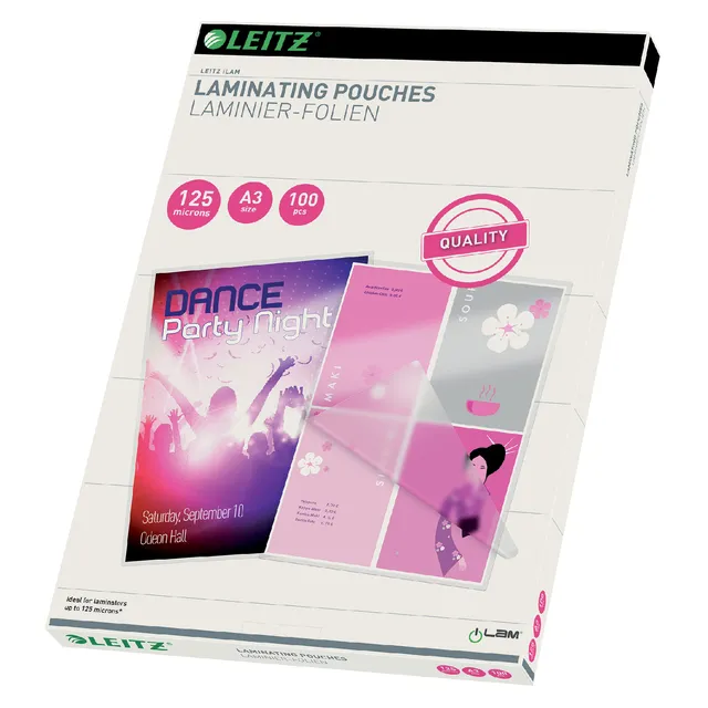 Leitz Lamineerhoes Leitz iLAM A3 2x125micron EVA 100 stuks