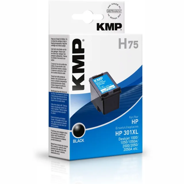KMP Inkt vervangt HP 301XL Compatibel Zwart H75 1719,4001