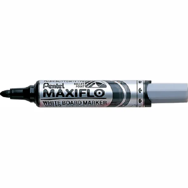 Pentel Whiteboardmarker Pentel MWL5M Maxiflo rond 3mm zwart