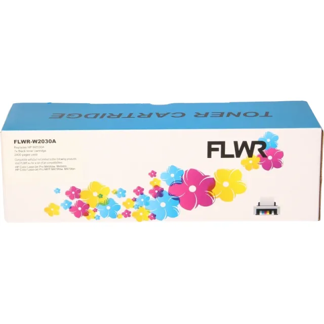 FLWR Huismerk HP 415A cyaan (Huismerk (compatible))