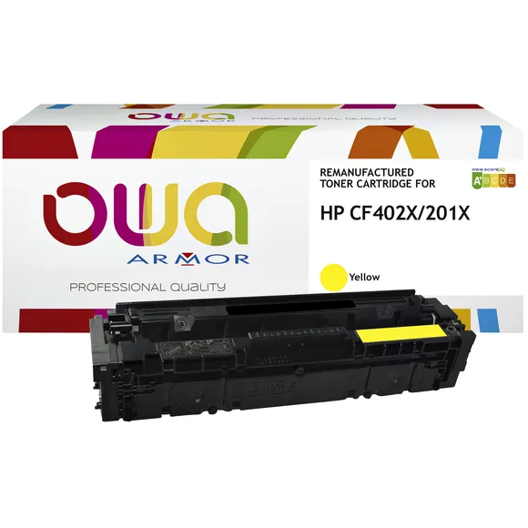 OWA Tonercartridge OWA alternatief tbv HP CF402X geel