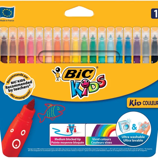 Bic viltstift Kid Couleur 18 stiften