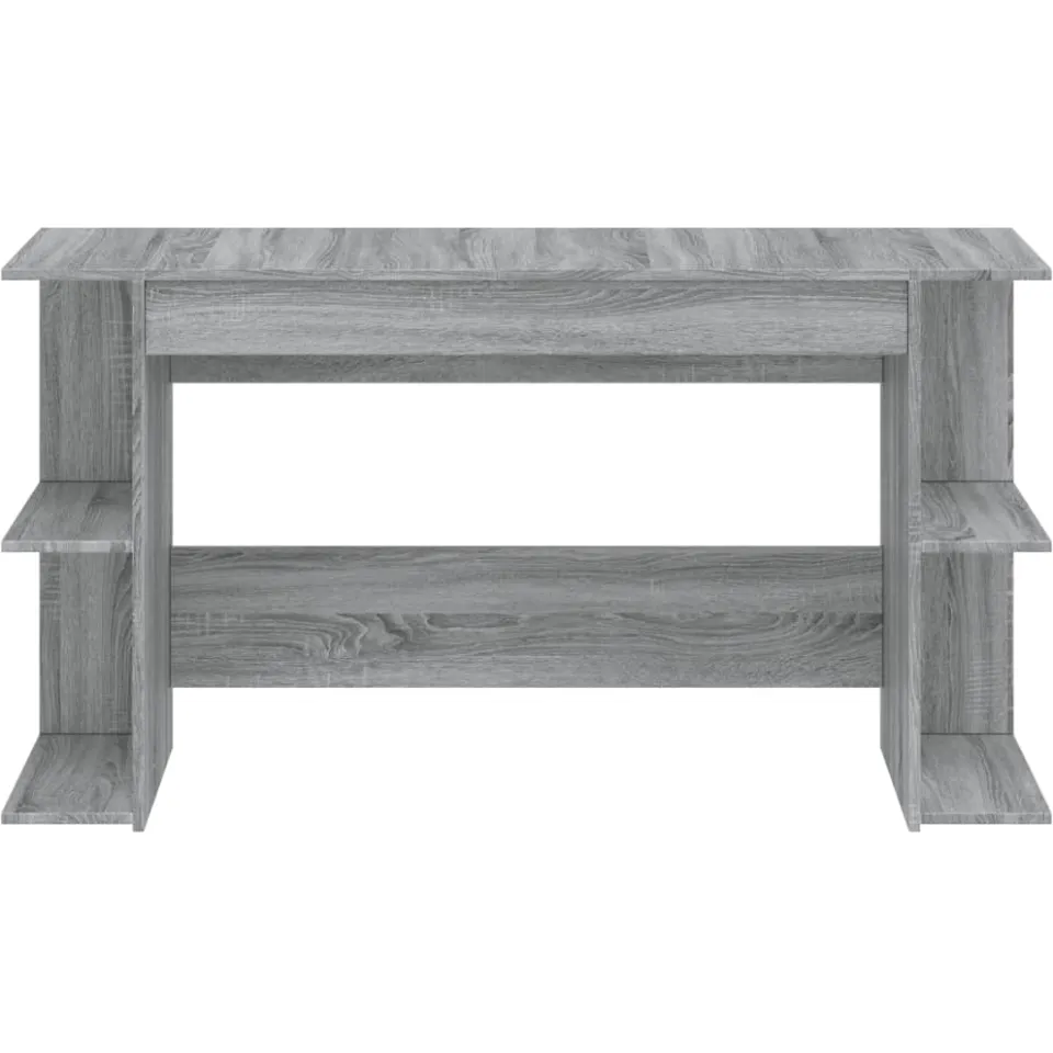 vidaXL Bureau 140x50x75 cm bewerkt hout grijs sonoma eikenkleurig