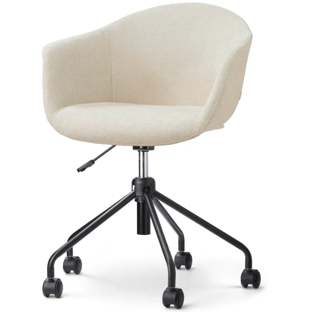 Nolon Nout-Otis bureaustoel cottonbeige - zwart onderstel
