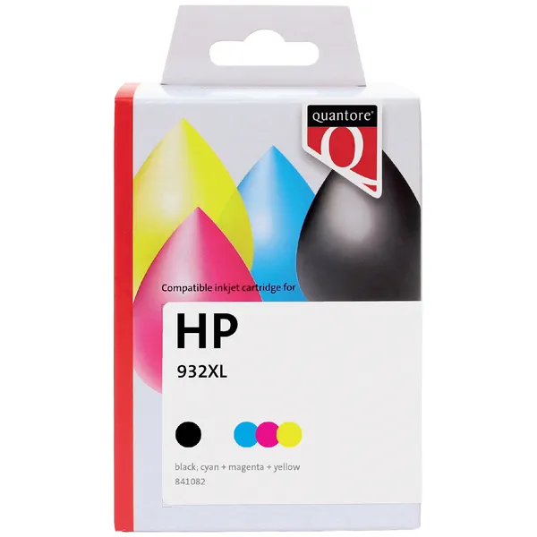 Quantore Inktcartridge Quantore alternatief tbv HP C2P42AE 932XL + 933XL zwart + kleur onbekend